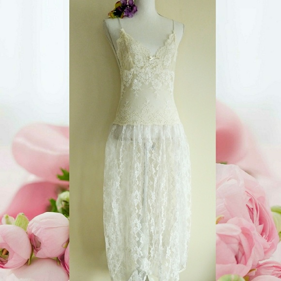 Victoria's Secret Other - Vintage Victoria's Secret Long Lace Gown Bridal